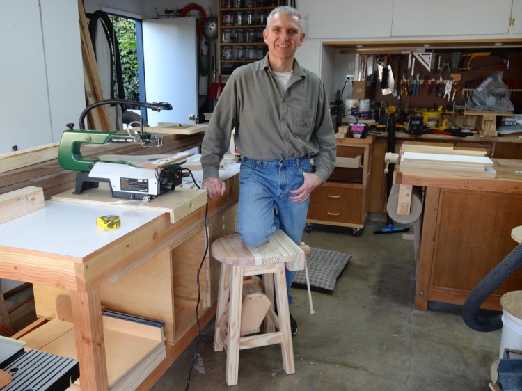 Trevor Green with Shop Stool